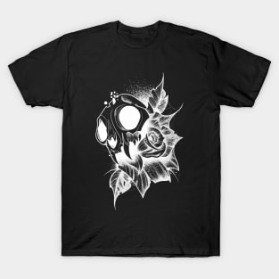 Skull And Rose (white version) T-Shirt